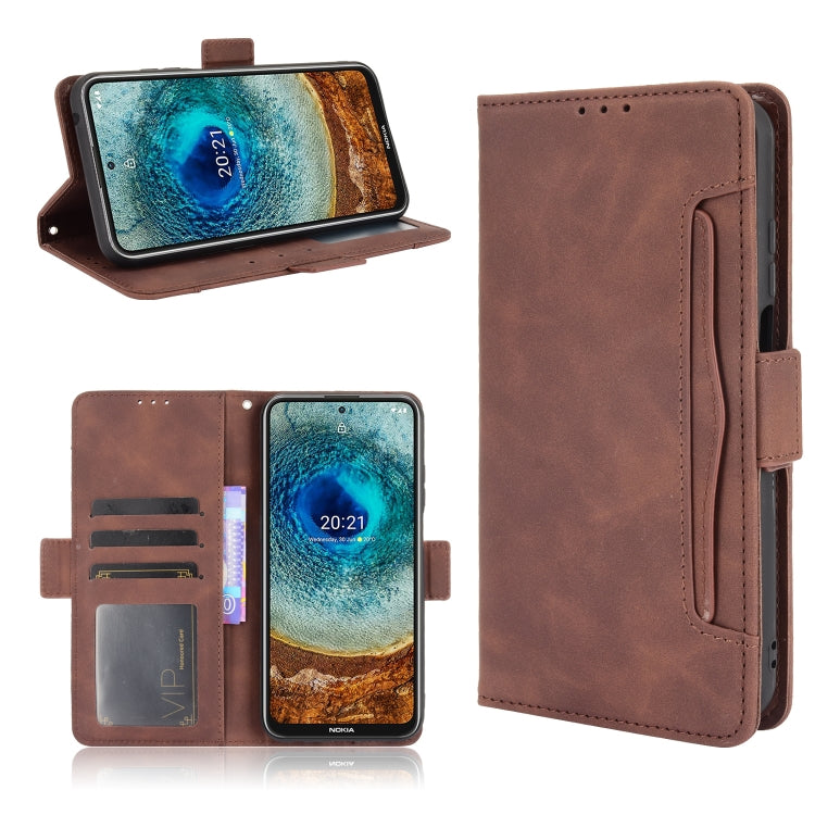 For Nokia X100 / X10 / X20 Skin Feel Calf Pattern Leather Phone Case