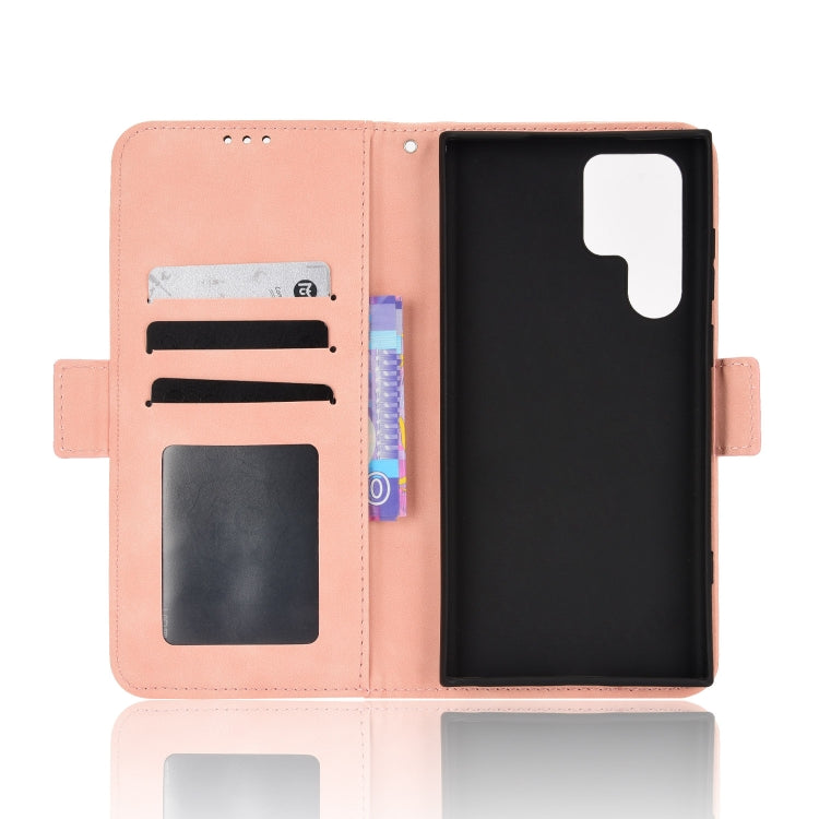 For Samsung Galaxy S22 Ultra 5G Skin Feel Calf Pattern Leather Phone Case