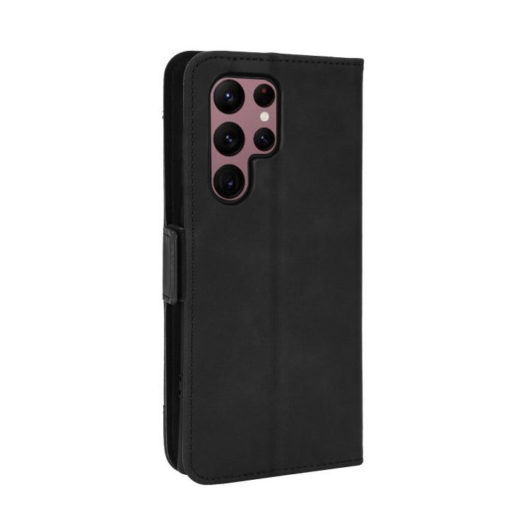 For Samsung Galaxy S22 Ultra 5G Skin Feel Calf Pattern Leather Phone Case