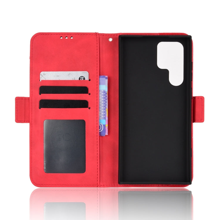 For Samsung Galaxy S22 Ultra 5G Skin Feel Calf Pattern Leather Phone Case