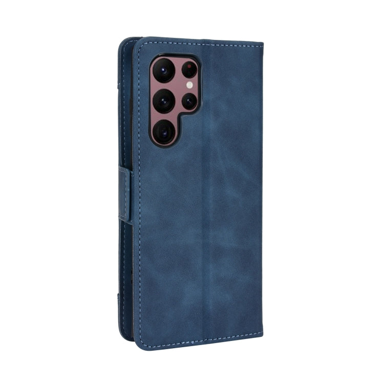 For Samsung Galaxy S22 Ultra 5G Skin Feel Calf Pattern Leather Phone Case