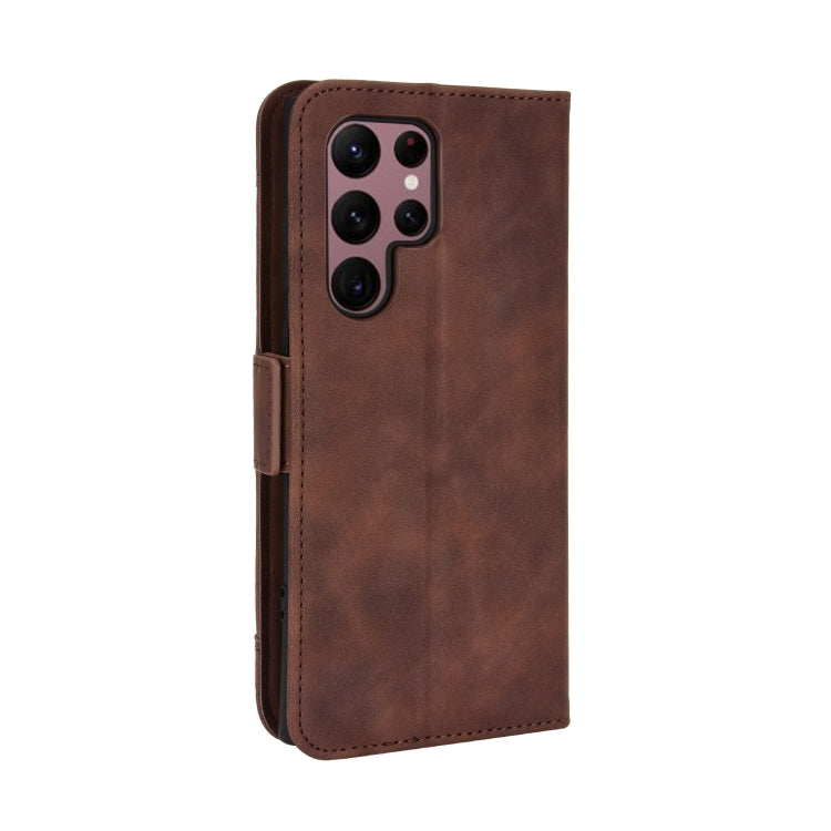 For Samsung Galaxy S22 Ultra 5G Skin Feel Calf Pattern Leather Phone Case
