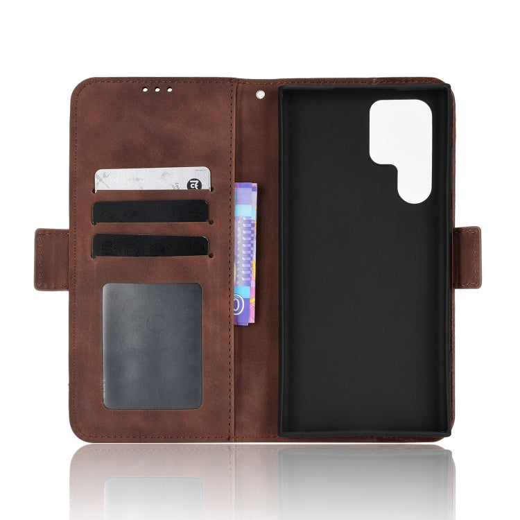 For Samsung Galaxy S22 Ultra 5G Skin Feel Calf Pattern Leather Phone Case