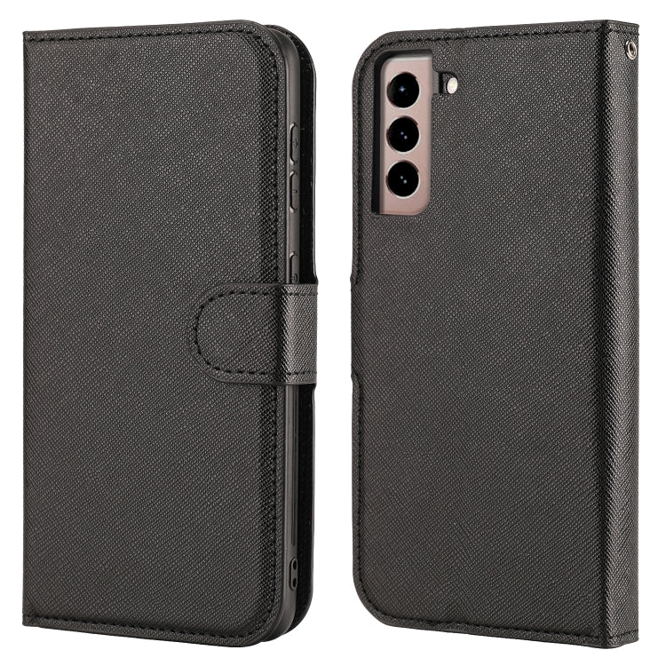 For Samsung Galaxy S21 5G Cross Texture Detachable Leather Phone Case