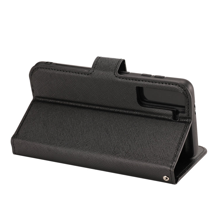 For Samsung Galaxy S21 5G Cross Texture Detachable Leather Phone Case