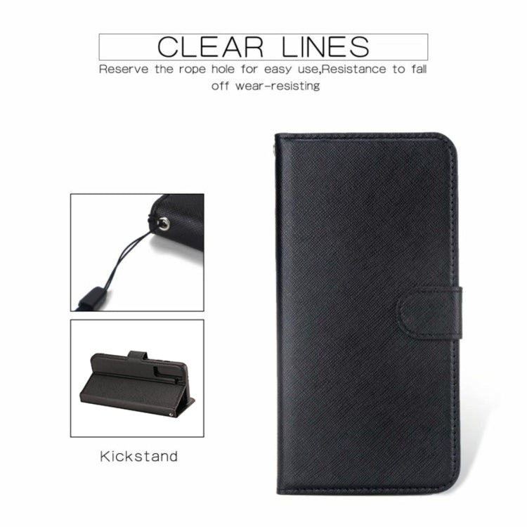 For Samsung Galaxy S21 5G Cross Texture Detachable Leather Phone Case