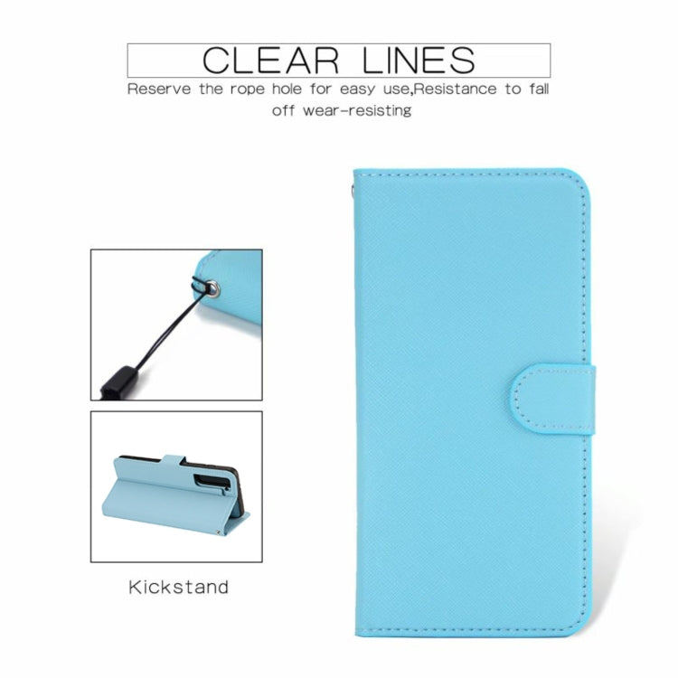 For Samsung Galaxy S21 5G Cross Texture Detachable Leather Phone Case