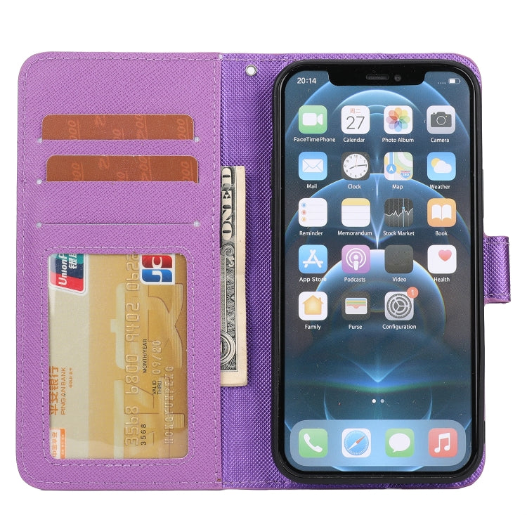 For iPhone 12 mini Cross Texture Detachable Leather Phone Case