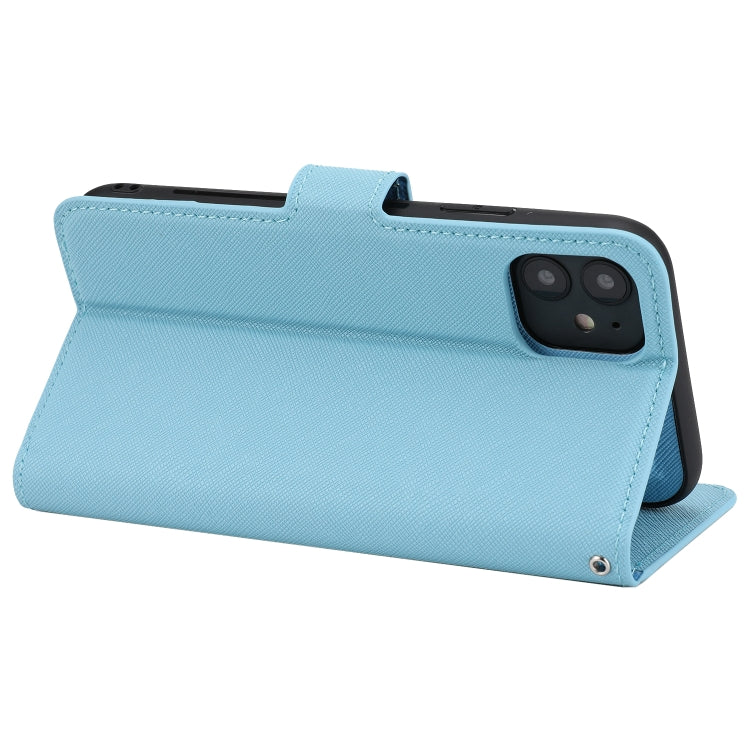 For iPhone 11 Pro Cross Texture Detachable Leather Phone Case