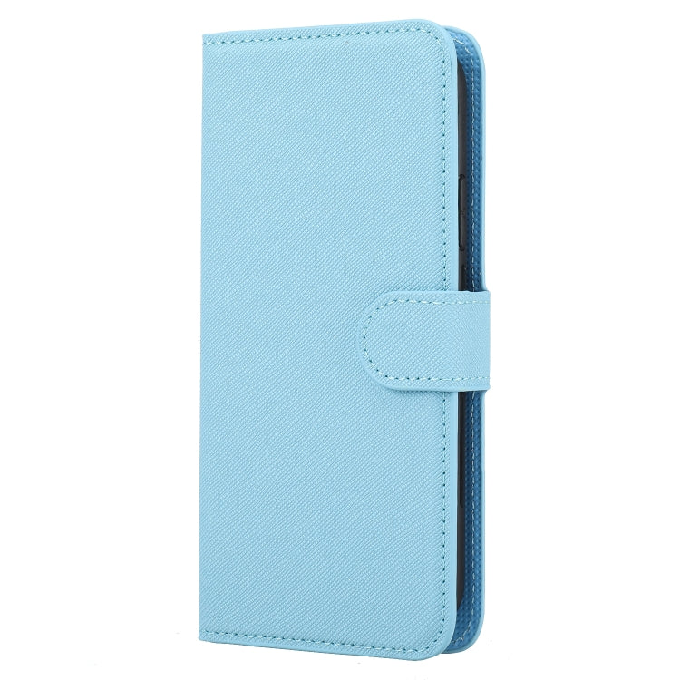 For iPhone X / XS Cross Texture Detachable Leather Phone Case