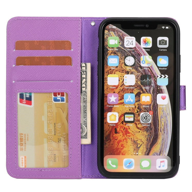 For iPhone XS Max Cross Texture Detachable Leather Phone Case