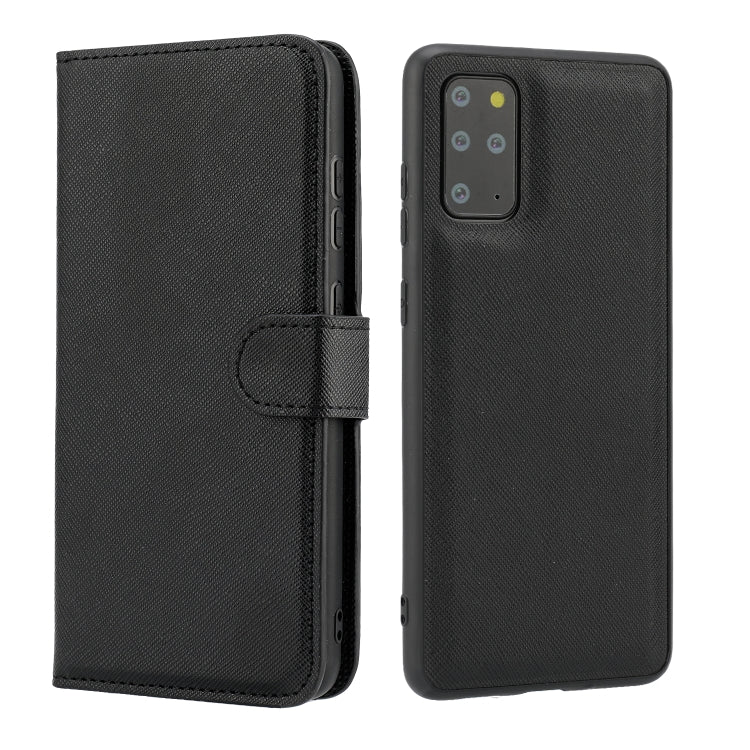 For Samsung Galaxy S20+ Cross Texture Detachable Leather Phone Case