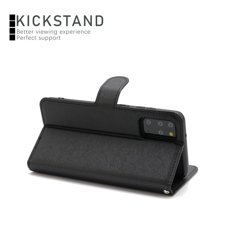 For Samsung Galaxy S20+ Cross Texture Detachable Leather Phone Case