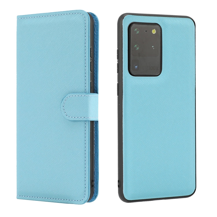 For Samsung Galaxy S20 Ultra Cross Texture Detachable Leather Phone Case