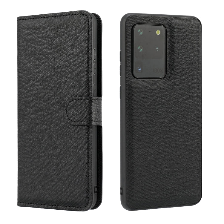For Samsung Galaxy S20 Ultra Cross Texture Detachable Leather Phone Case