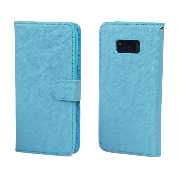 For Samsung Galaxy S8 Cross Texture Detachable Leather Phone Case