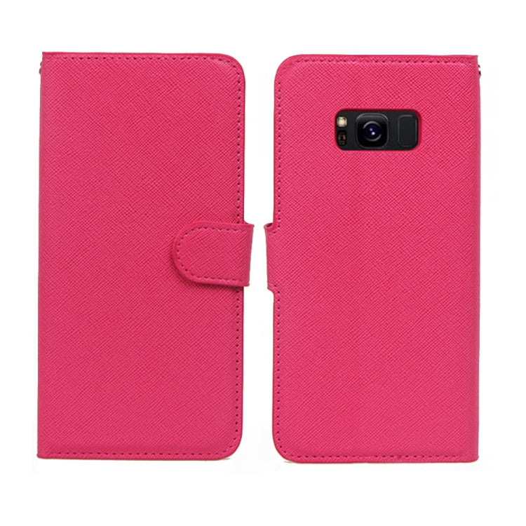 For Samsung Galaxy S8 Cross Texture Detachable Leather Phone Case