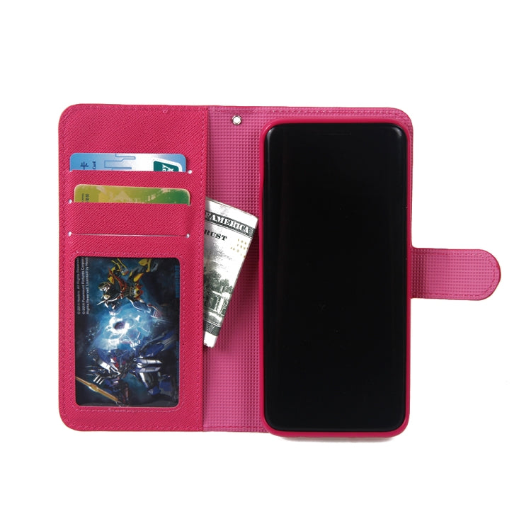 For Samsung Galaxy S8 Cross Texture Detachable Leather Phone Case