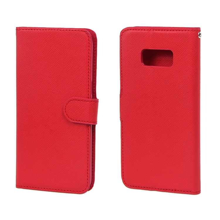 For Samsung Galaxy S8 Cross Texture Detachable Leather Phone Case