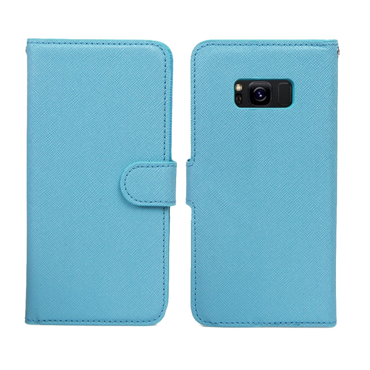 For Samsung Galaxy S8+ Cross Texture Detachable Leather Phone Case