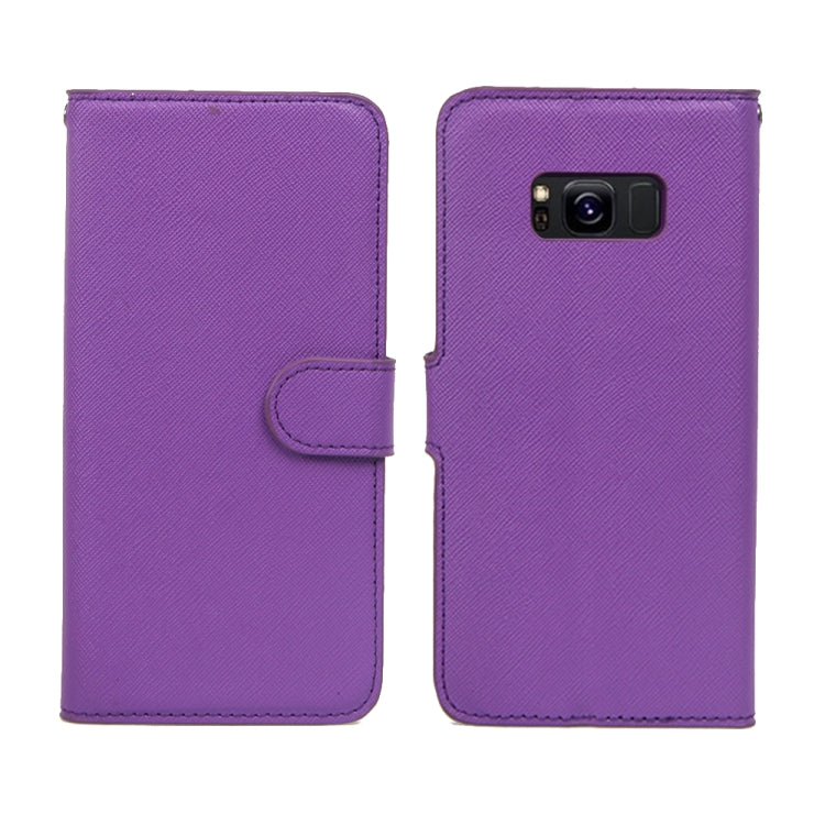 For Samsung Galaxy S8+ Cross Texture Detachable Leather Phone Case