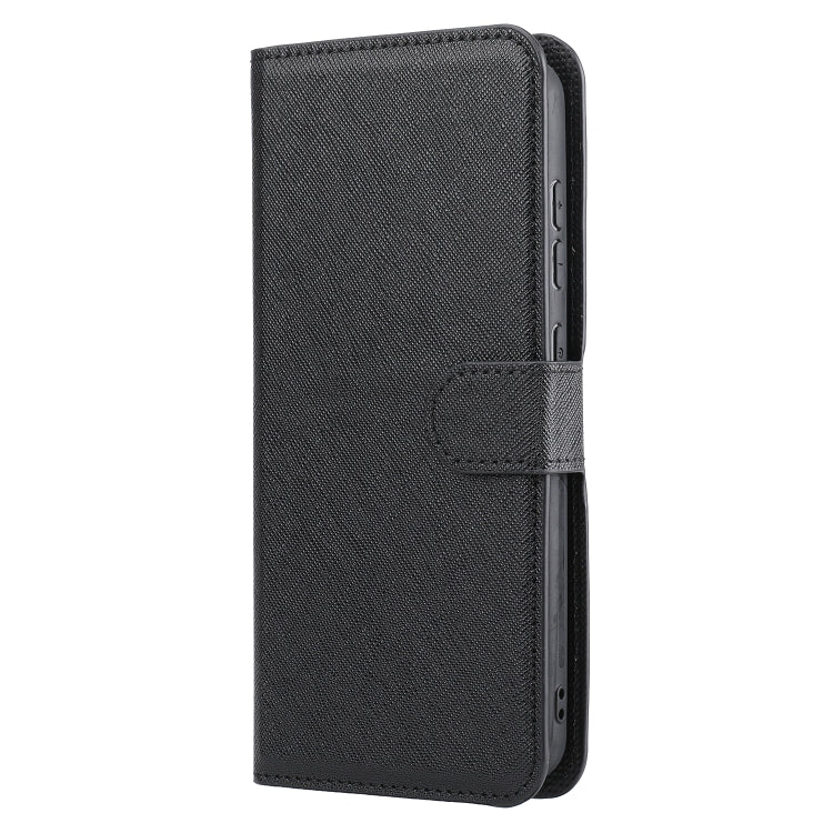 For Samsung Galaxy S21 FE 5G Cross Texture Detachable Leather Phone Case