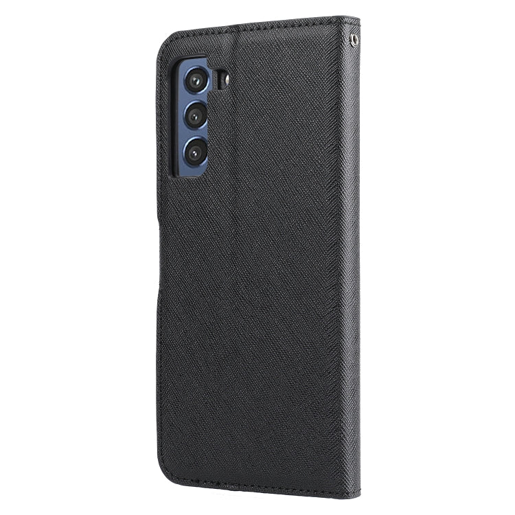 For Samsung Galaxy S21 FE 5G Cross Texture Detachable Leather Phone Case
