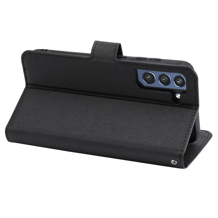For Samsung Galaxy S21 FE 5G Cross Texture Detachable Leather Phone Case
