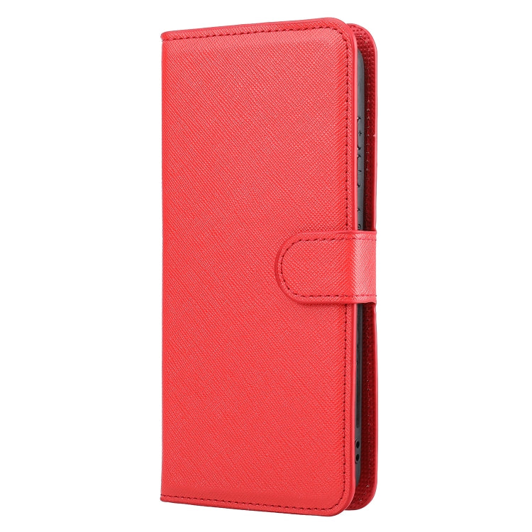 For Samsung Galaxy S21 FE 5G Cross Texture Detachable Leather Phone Case