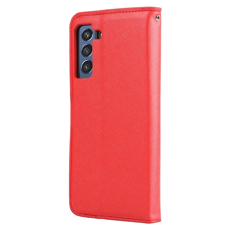 For Samsung Galaxy S21 FE 5G Cross Texture Detachable Leather Phone Case