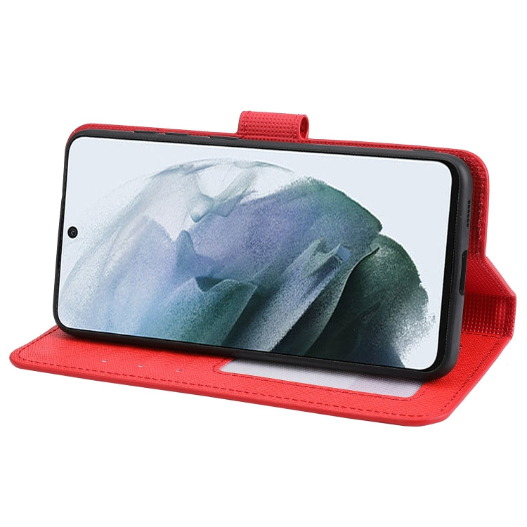 For Samsung Galaxy S21 FE 5G Cross Texture Detachable Leather Phone Case