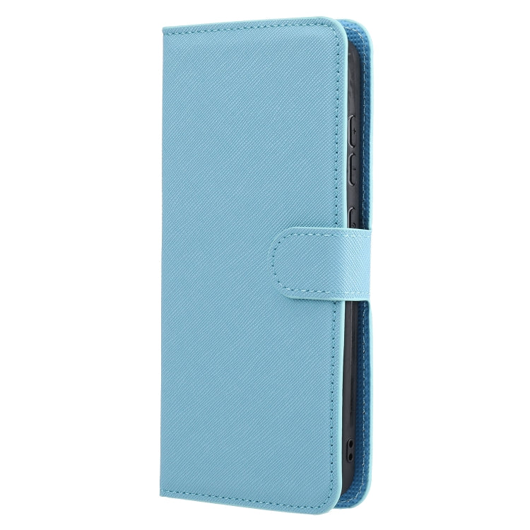 For Samsung Galaxy S21 FE 5G Cross Texture Detachable Leather Phone Case