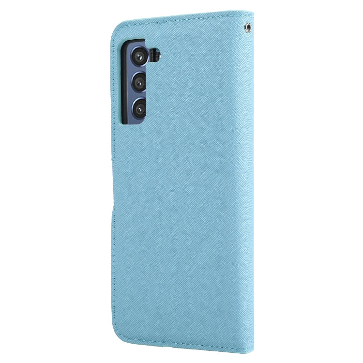 For Samsung Galaxy S21 FE 5G Cross Texture Detachable Leather Phone Case