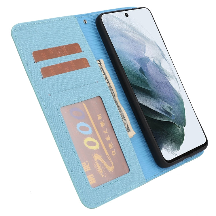 For Samsung Galaxy S21 FE 5G Cross Texture Detachable Leather Phone Case