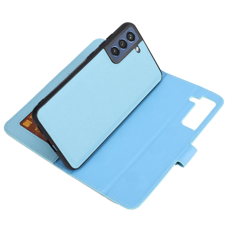 For Samsung Galaxy S21 FE 5G Cross Texture Detachable Leather Phone Case
