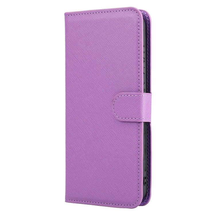 For Samsung Galaxy S21 FE 5G Cross Texture Detachable Leather Phone Case