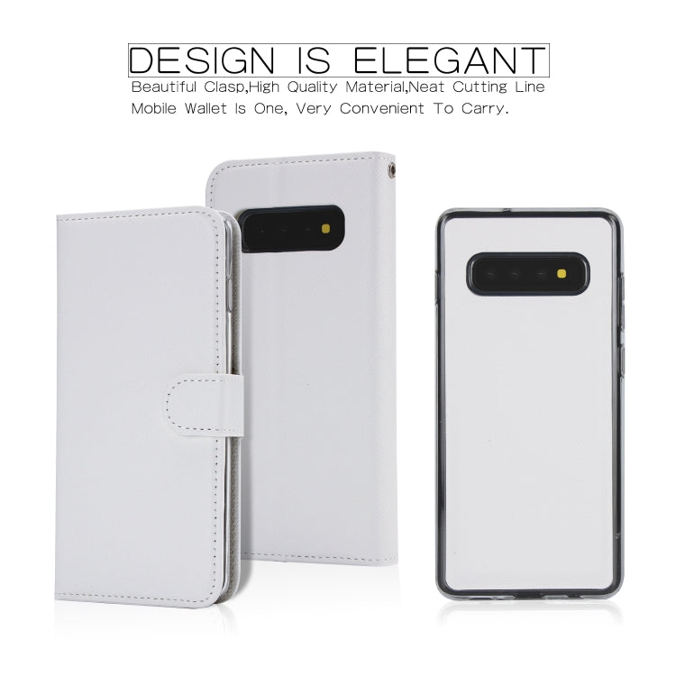 For Samsung Galaxy S10e Cross Texture Detachable Leather Phone Case