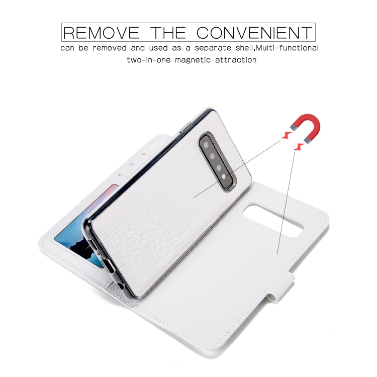 For Samsung Galaxy S10e Cross Texture Detachable Leather Phone Case