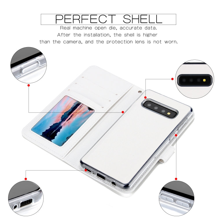 For Samsung Galaxy S10e Cross Texture Detachable Leather Phone Case