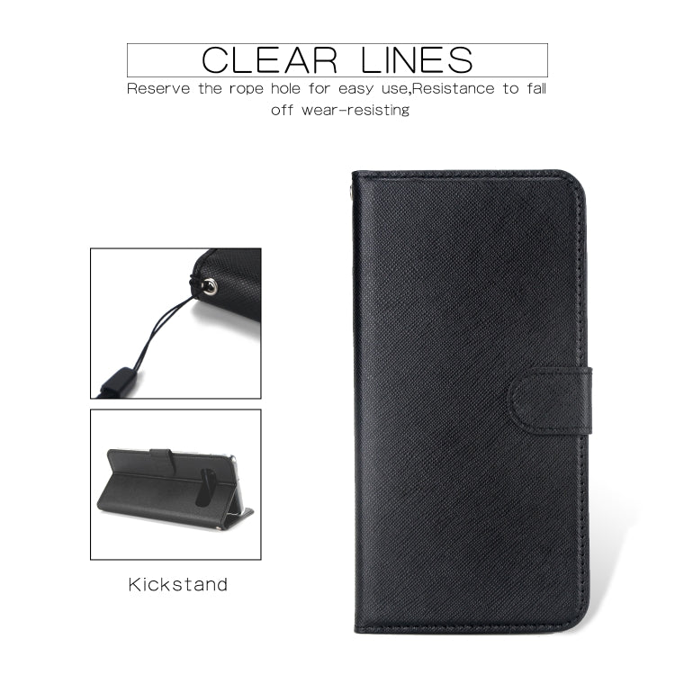 For Samsung Galaxy S10e Cross Texture Detachable Leather Phone Case