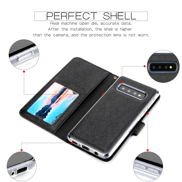 For Samsung Galaxy S10e Cross Texture Detachable Leather Phone Case