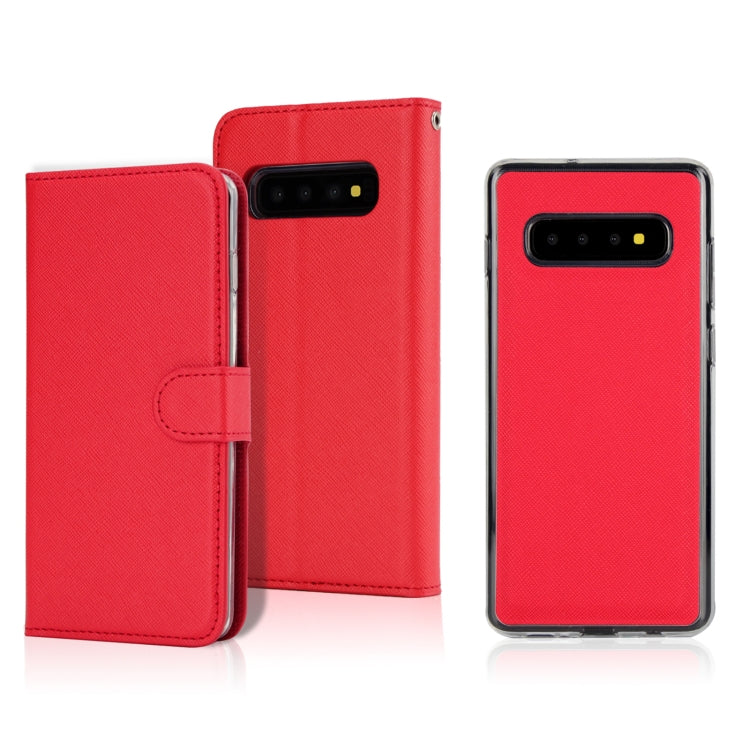For Samsung Galaxy S10e Cross Texture Detachable Leather Phone Case