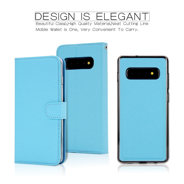 For Samsung Galaxy S10e Cross Texture Detachable Leather Phone Case