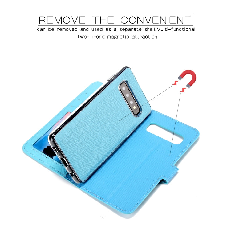 For Samsung Galaxy S10e Cross Texture Detachable Leather Phone Case