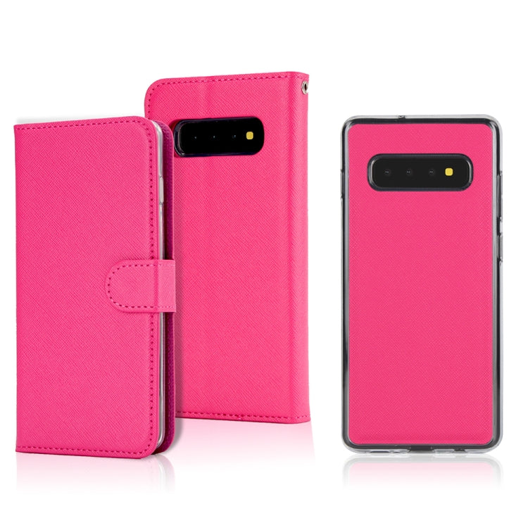 For Samsung Galaxy S10e Cross Texture Detachable Leather Phone Case