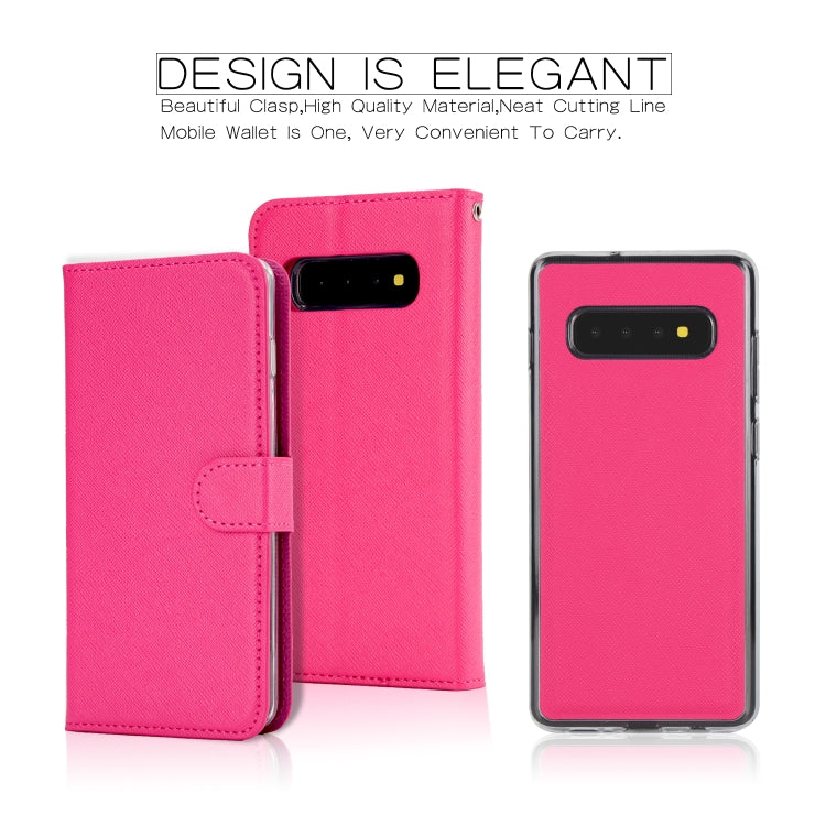 For Samsung Galaxy S10e Cross Texture Detachable Leather Phone Case