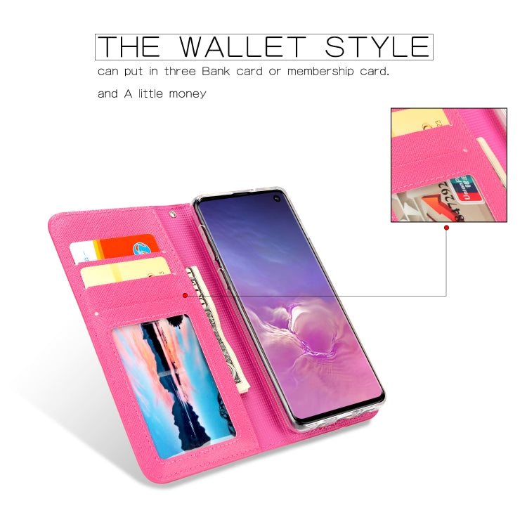 For Samsung Galaxy S10e Cross Texture Detachable Leather Phone Case