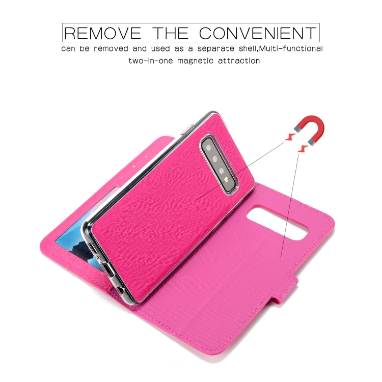 For Samsung Galaxy S10e Cross Texture Detachable Leather Phone Case