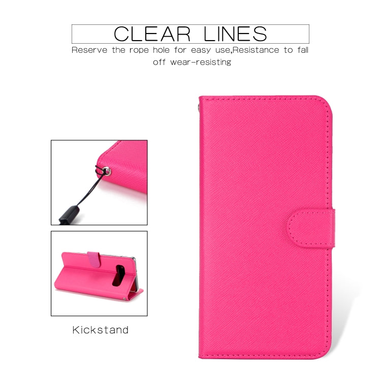 For Samsung Galaxy S10e Cross Texture Detachable Leather Phone Case