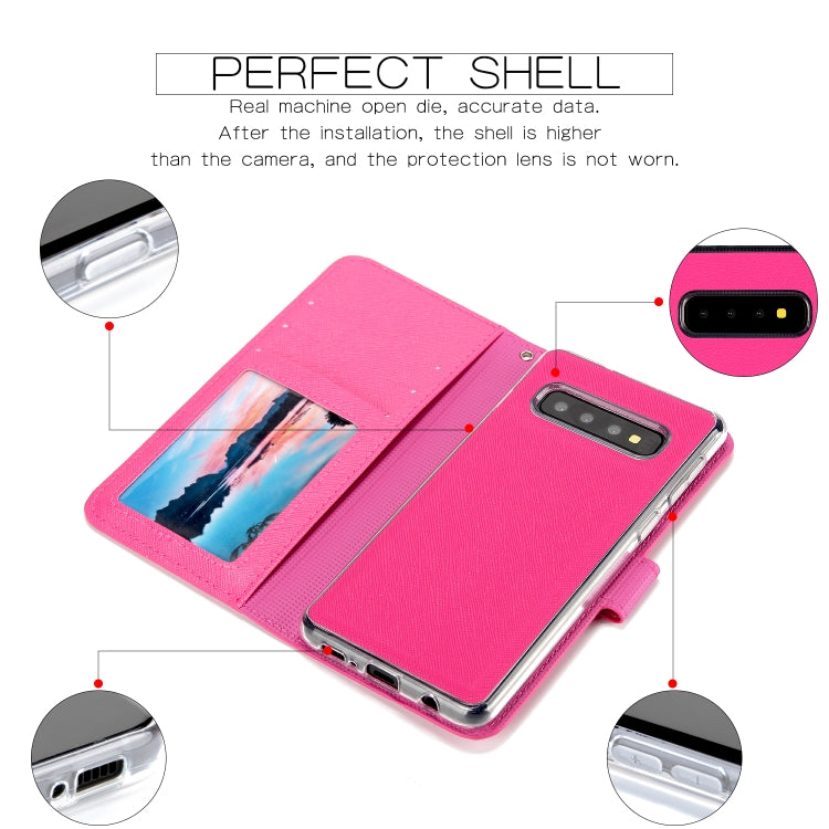 For Samsung Galaxy S10e Cross Texture Detachable Leather Phone Case